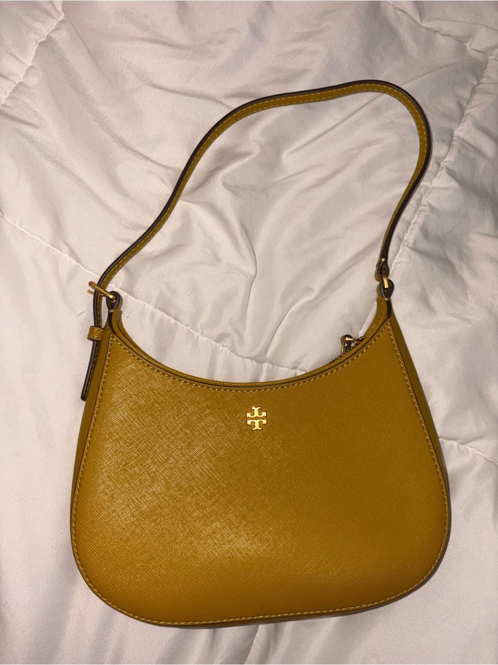 Tory Burch dark YellowLeather Shoulder Bag